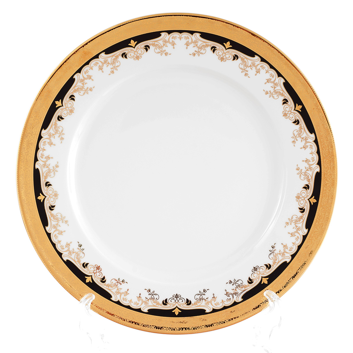 Набор тарелок Thun Кристина Черная Лилия 25см (6 шт) код 2000157270019