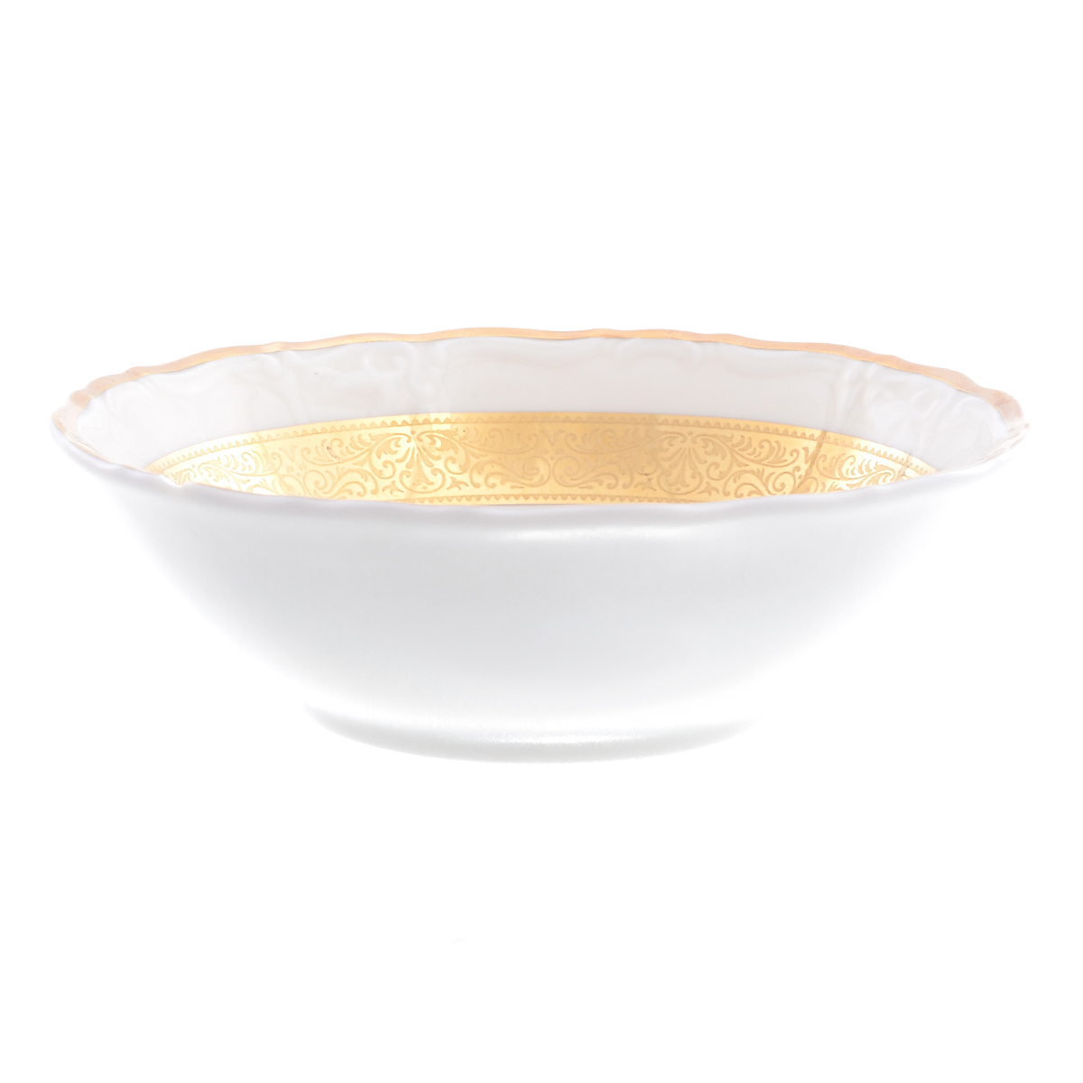 Набор салатников Thun Мария Луиза золотая лента Ivory 13 см(6 шт) код 2000988642238