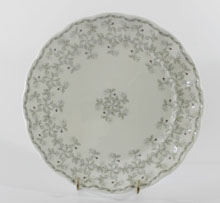 Набор тарелок мелких 21,5 см 6 шт, декор Джулия ГРЭЙ, фарфор Hatori (Freydis) - Австрия