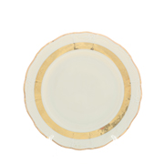 Набор тарелок Thun Мария Луиза золотая лента Ivory 27 см(6 шт) код 2000988642252