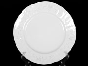 Набор тарелок на 6 персон 25 см Бернадотт Платиновый узор 32021 Чехия