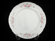 Набор тарелок на 6 персон 25 см Бернадотт Бледная роза Платина 96021 Чехия