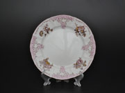 Набор тарелок на 6 персон 17 см Бернадотт Розовый цветок 25058 Чехия