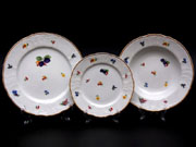 Набор тарелок на 6 персон 18 предметов Бернадотт Слива 5297812 Чехия