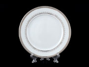 Набор тарелок на 6 персон 17 см Тхун Опал Платиновая лента 3700 Чехия