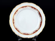 Набор тарелок на 6 персон 25 см Тхун Мария Луиза Красная лилия 00101 Чехия