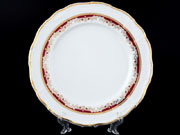 Набор тарелок на 6 персон 27 см Тхун Мария Луиза Красная лилия 00101 Чехия
