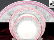 Набор тарелок на 6 персон 18 предметов Тхун Яна Серый мрамор Чехия