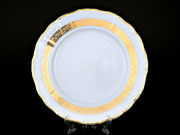 Набор тарелок на 6 персон 25 см Тхун Мария Луиза Золотая лента 8800300 Чехия