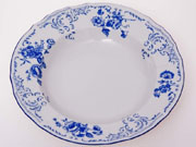 Набор глубоких тарелок на 6 персон 23 см Бернадотт Синие розы 24074 Чехия