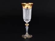 Набор фужеров для шампанского 150 мл Max Crystal Золото (6 шт)