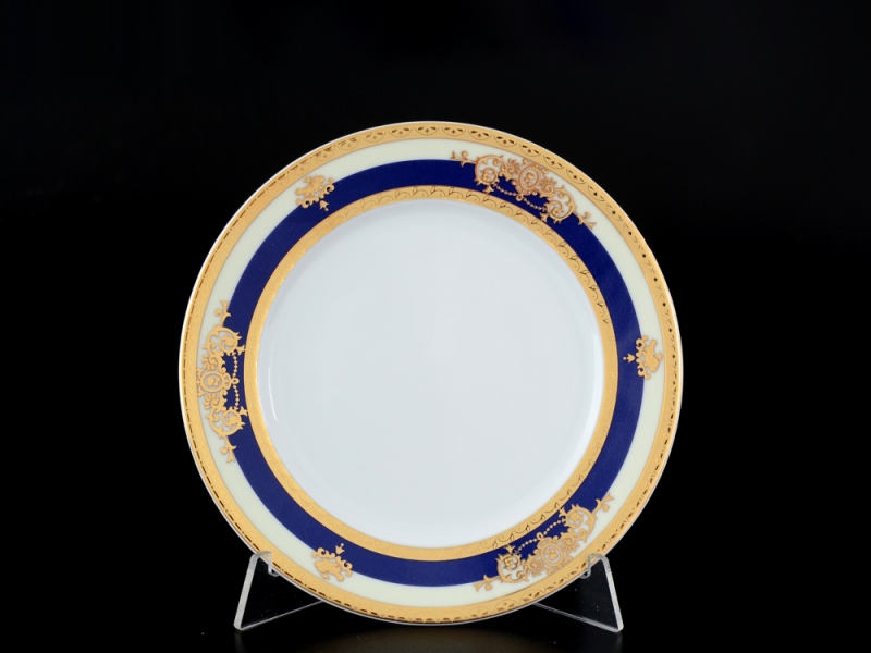 Набор тарелок на 6 персон 17 см Тхун Яна Кобальтовая лента 4700 Чехия