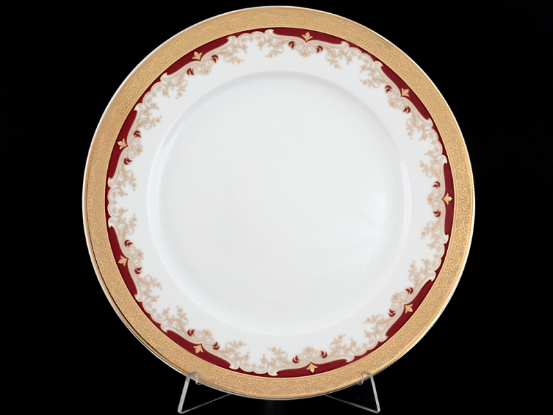 Набор тарелок на 6 персон 25 см Тхун Кристина Красная Лилия 700201 Чехия