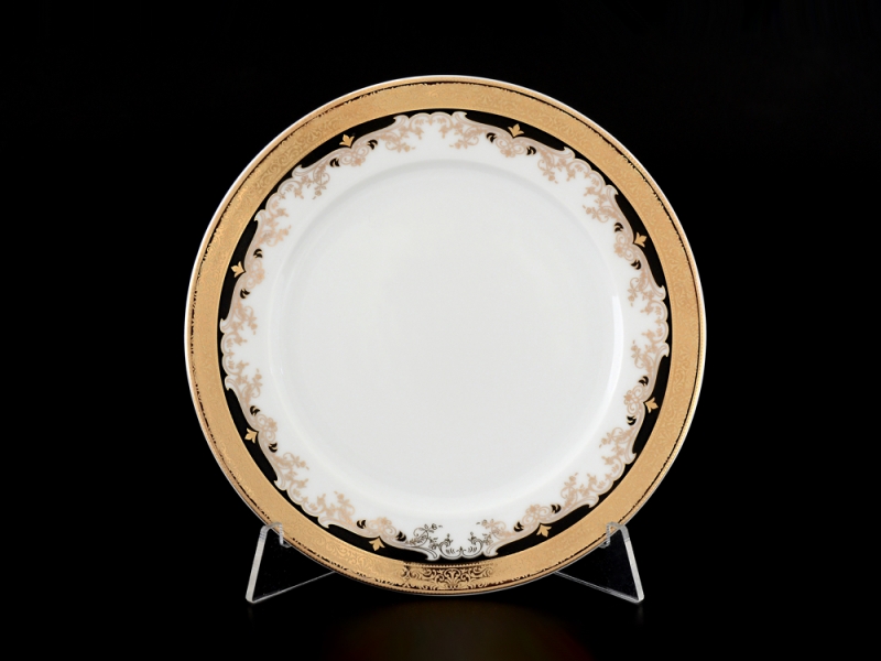 Набор тарелок на 6 персон 17 см Тхун Кристина Черная Лилия 8700202 Чехия