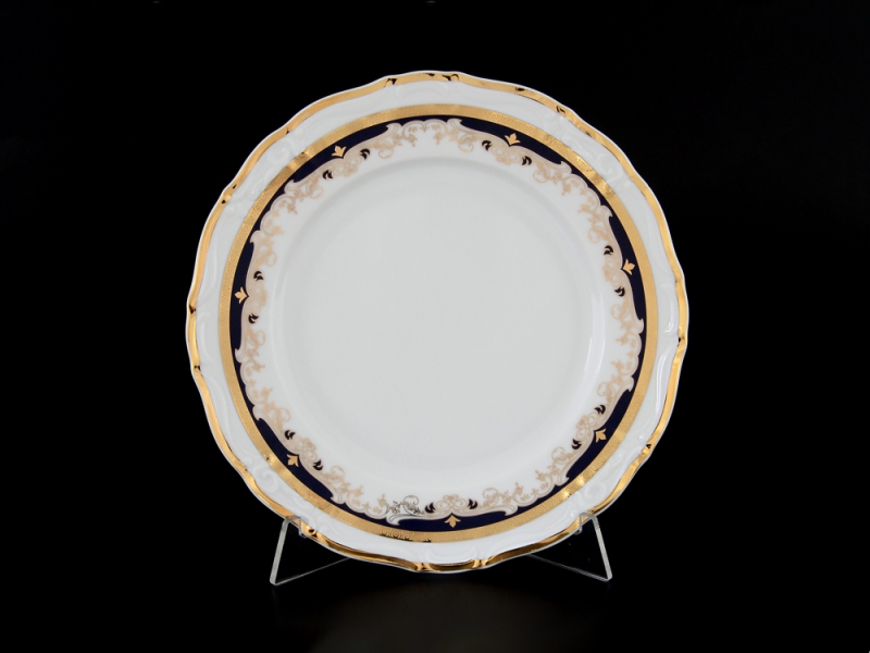Набор тарелок на 6 персон 19 см Тхун Мария Луиза Синяя лилия 00100 Чехия